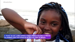 Hora do Faro conta a história de Luara, fã mirim da cantora Iza