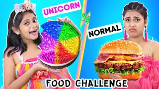 Unicorn vs Normal - DIY FOOD CHALLENGE | MyMissAnand