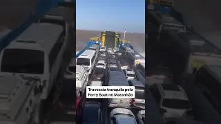 Mar agitado causa impacto no Ferry Boat na viagem entre São Luís e Cujupe no Maranhão.