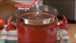 Red Copper Better Pasta Pot Commercial As Seen On TV