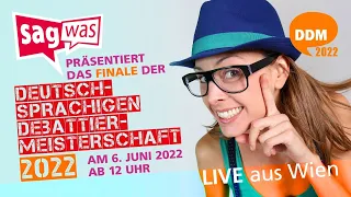 Finale der Deutschsprachigen Debattiermeisterschaft 2022 aus Wien