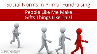 Social norms in primal fundraising: People like me make gifts like this! (The Primal Fundraiser 11)