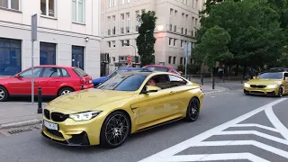 2x BMW M4 F82 Coupé and Nissan GT-R Sound In Warsaw