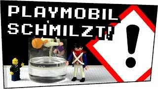 EXPERIMENT / PLAYMOBIL SCHMILZT in Aceton! - Gefährliche Experimente #89