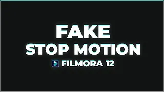 Make Fake Stop Motion Effect On Filmora 12