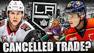 CANCELLED TRADE Between LA Kings & Arizona Coyotes? Brandt Clarke For Jakob Chychrun? NHL Rumours