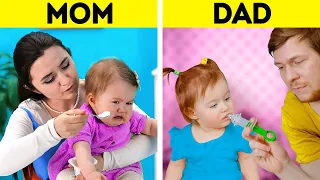 MOM VS. DAD || Clever Parenting Tricks And Gadgets You'll Be Grateful For || Easy Kids Training