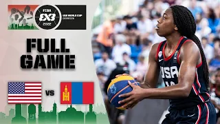 USA v Mongolia | Women | Full Game | FIBA 3x3 U18 World Cup 2022