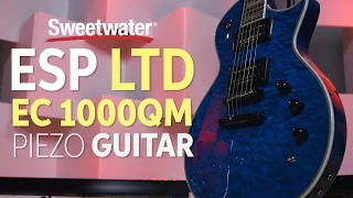 ESP LTD EC-1000QM Piezo Electric Guitar Demo