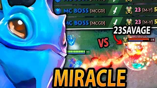 How MIRACLE Puck destroyed TLN 23SAVAGE and his Team — INSANE Midlane God