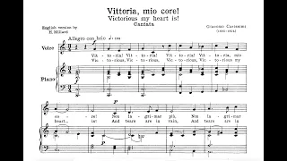 Vittoria, mio core! (G. Carissimi) - C Major Piano Accompaniment