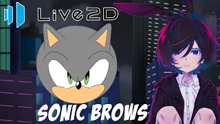 [Live2D] Using Eyebrows For Sonic VTuber Models Tutorial #VTuber