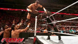 Multiple Superstars brawl before the Andre the Giant Memorial Battle Royal: Raw, March 16, 2015