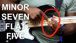 How to Play Minor 7 Flat 5 Chord For Bass Guitar