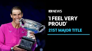 Rafael Nadal celebrates historic Australian Open as he secures record 21st major | ABC News