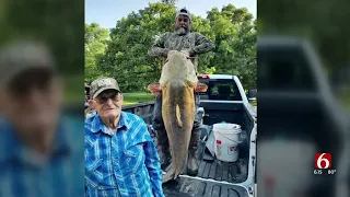 Massive 95 Pound Flathead Catfish Caught In Southern Oklahoma, Breaks Local Record