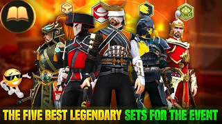THE FIVE BEST LEGENDARY SETS FOR THE EVENT! top 5 best legendary sets! WHEEL OF HISTORY! Antonym