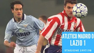31 marzo 1998: Atletico Madrid Lazio 0 1
