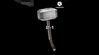 Mjolnir vs Stormbreaker #shorts #mcu #marvel #stormbreaker #thor #thorloveandthunder