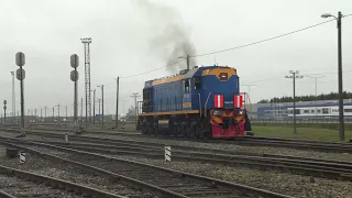 Тепловоз ТЭМ18-196 на ст. Маарду / TEM18-196 at Maardu station