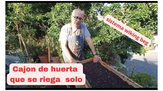 Cajon de Huerta que se riega solo