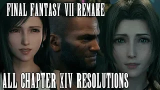 Choices Matter - All Chapter 14 Resolution Scenes | Final Fantasy 7 REMAKE in 4K | SPOILERS