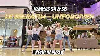 [K-POP IN PUBLIC] [One take] LE SSERAFIM(르세라핌) - UNFORGIVEN | Dance cover | Covered by NEMESIS 34&35