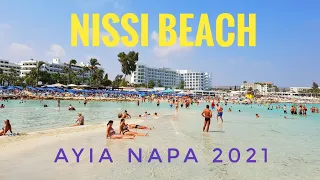 Nissi Beach Ayia Napa Walk (August 2021)