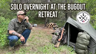Solo Overnight Survival / Camping At The Bugout Location. #shtf #bushcraft #prepper #idaho