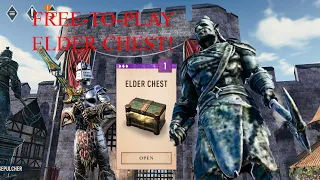 Elder Scrolls: Blades - FIRST FREE-TO-PLAY ELDER CHEST OPENING - WELCOME TO MY TOWN
