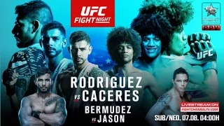 UFC Fight Night 92 Rodriguez v Caceres Predictions