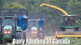 Big John Deere Fleet! ~ Dairy Farming In Canada