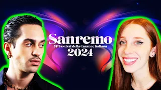 WILL ITALY SEND MAHMOOD T0 EUROVISION AGAIN // REACTING TO "TUTA GOLD" (SAN REMO 2024)