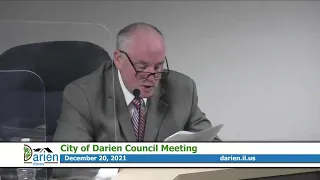 City of Darien - City Council  November 15, 2021