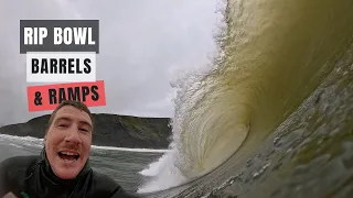 Brown Water Barrels and Ramps in the Rip Bowls