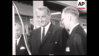 CAN 852 PRESIDENT JOHNSON ARRIVES IN BANGKOK