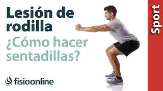 CÓMO hacer SENTADILLAS  si has tenido LESIÓN de RODILLA