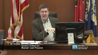 06/15/20 Council Committees: Budget and Finance