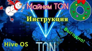 Майним TON на Hive OS выгоднее Эфира! Пошаговая инструкция.