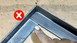 NOT MANY KNOW ! WELDERS SECRET Make PRECICON 90 DEGREE JOINTS ON L Angle IRON ||