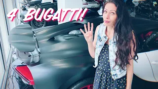 4 Bugatti juntos = 8 MILHÕES DE DÓLARES (pelo menos)