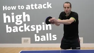 Oops, I missed again... How to attack high backspin balls