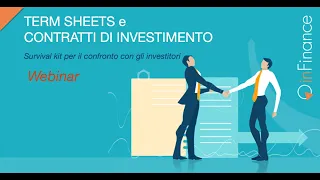 Webinar  - Term Sheets e Contratti di Investimento