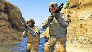 US Army vs The Lost MC + Prisoners + IAA + FIB + Merryweather Security | GTA 5 NPC Wars 41