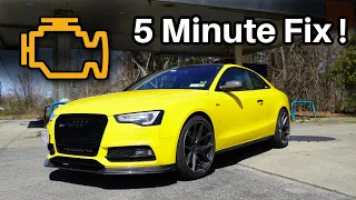 Common Audi Check Engine Light Solution (EVAP)