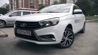 Первая заводская битопливная Lada Vesta. Тест-драйв. Anton Avtoman.