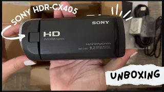 SONY HDR-CX405 📹 | ASMR Unboxing📦 2022 + Sample Clips 🎞