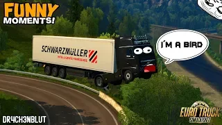 Euro Truck Simulator 2 Multiplayer Funny Moments, Idiots on the Road and Crash Compilation #16