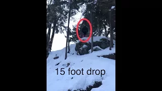 Cliff jump (Insane jump off 15 foot cliff)