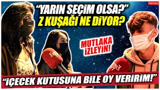 "Yarın seçim olsa kime oy verirsiniz?" Z kuşağı tepkili! "İçecek şişesine bile oy veririm!"